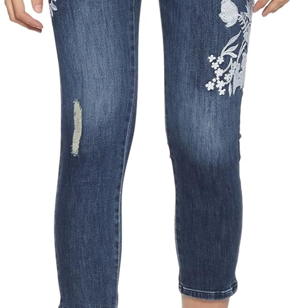 Embroidered Blue Jeans
